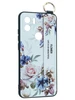 Силиконовый чехол Flower для Xiaomi Poco C51 / Redmi A1 Plus / Redmi A2 Plus Цветущая роза (с ручкой) белый