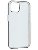 Силиконовый чехол Clear для iPhone 15 прозрачный черный
