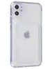 Силиконовый чехол Angular card для iPhone 11 прозрачный (вырез под карту)