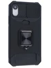 Силиконовый чехол Plastic slot для iPhone XR черный с карманом под карту