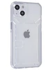 Силиконовый чехол Angular card для iPhone 13 прозрачный (вырез под карту)