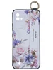 Силиконовый чехол Flower для Realme C11 (2021) Цветущая роза (с ручкой) белый