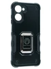 Пластиковый чехол Full protection для Realme 10 4G черный с подставкой и магнитным держателем