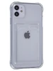 Силиконовый чехол Card Case для iPhone 11 прозрачный