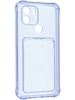 Силиконовый чехол Card Case для Xiaomi Poco C51 / Redmi A1 Plus / Redmi A2 Plus сиреневый