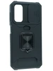 Силиконовый чехол Plastic slot для Samsung Galaxy A14 черный с карманом под карту