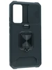 Силиконовый чехол Plastic slot для Samsung Galaxy A34 5G черный с карманом под карту