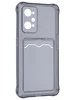 Силиконовый чехол Card Case для Realme GT Neo 2 прозрачный черный