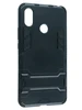 Пластиковый чехол Stand case для Xiaomi Mi Max 3 черный с подставкой