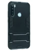 Пластиковый чехол Stand case для Xiaomi Redmi Note 8 (2021) черный с подставкой
