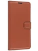 Чехол-книжка PU для Samsung Galaxy A21s коричневая с магнитом