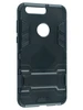 Пластиковый чехол Stand case для Huawei Honor 8 черный с подставкой
