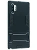 Пластиковый чехол Stand case для Samsung Galaxy Note 10+ черный с подставкой