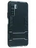 Пластиковый чехол Stand case для Huawei Honor 30s черный с подставкой