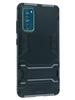 Пластиковый чехол Stand case для Samsung Galaxy S20 FE черный с подставкой