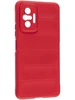 Силиконовый чехол Huandun case для Xiaomi Redmi Note 10 Pro красный