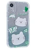 Силиконовый чехол Kitten для iPhone XR блестящие коты