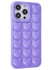 Силиконовый чехол Colored hearts для iPhone 14 Pro Max Сиреневый