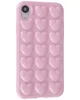 Силиконовый чехол Colored hearts для iPhone XR Розовый