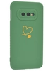 Силиконовый чехол Picture для Samsung Galaxy S10e G970 Сердце зеленый