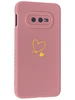 Силиконовый чехол Picture для Samsung Galaxy S10e G970 Сердце розовый