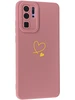 Силиконовый чехол Picture для Huawei P30 Pro Сердце розовый
