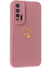 Силиконовый чехол Picture для Huawei Honor 20 pro Сердце розовый