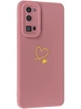 Силиконовый чехол Picture для Huawei Honor 30 Pro (Plus) Сердце розовый