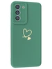 Силиконовый чехол Picture для Samsung Galaxy S21 5G Сердце зеленый