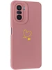 Силиконовый чехол Picture для Xiaomi Poco F3 / Mi 11i Сердце розовый