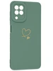Силиконовый чехол Picture для Samsung Galaxy A22 Сердце зеленый