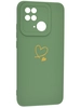 Силиконовый чехол Picture для Xiaomi Redmi 10C Сердце зеленый