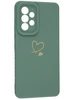 Силиконовый чехол Picture для Samsung Galaxy A53 5G Сердце зеленый