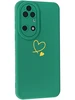 Силиконовый чехол Picture для Huawei P50 Сердце зеленый