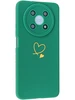 Силиконовый чехол Picture для Huawei Nova Y90 Сердце зеленый