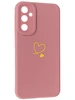 Силиконовый чехол Picture для Samsung Galaxy A34 5G Сердце розовый