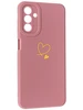 Силиконовый чехол Picture для Samsung Galaxy A04s 4G Сердце розовый
