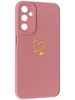 Силиконовый чехол Picture для Samsung Galaxy A24 4G Сердце розовый