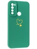 Силиконовый чехол Picture для Xiaomi Redmi Note 8T Сердце зеленый