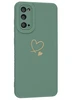 Силиконовый чехол Picture для Samsung Galaxy S20 Сердце зеленый