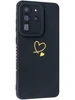 Силиконовый чехол Picture для Samsung Galaxy S20 Ultra Сердце черный