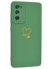 Силиконовый чехол Picture для Samsung Galaxy S20 FE Сердце зеленый