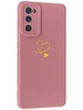 Силиконовый чехол Picture для Samsung Galaxy S20 FE Сердце розовый