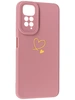 Силиконовый чехол Picture для Xiaomi Redmi Note 11 / Redmi Note 11s Сердце розовый