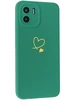 Силиконовый чехол Picture для Xiaomi Redmi A1 / Redmi A2 Сердце зеленый