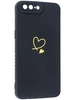 Силиконовый чехол Picture для OnePlus 5 Сердце черный