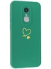 Силиконовый чехол Picture для Xiaomi Redmi 5 Plus Сердце зеленый