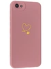 Силиконовый чехол Picture для Vivo Y81 Сердце розовый