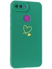 Силиконовый чехол Picture для Xiaomi Mi 8 Lite Сердце зеленый