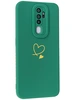 Силиконовый чехол Picture для Oppo A5 (2020) / A9 (2020) Сердце зеленый